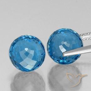 Shop natural 11.44ct Bleu Suisse Topaze gems, Sphère / Boule, from Brésil at GemSelect. In stock, global shipping!