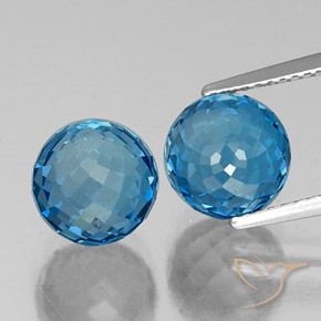 Shop natural 10.88ct Bleu Suisse Topaze gems, Sphère / Boule, from Brésil at GemSelect. In stock, global shipping!