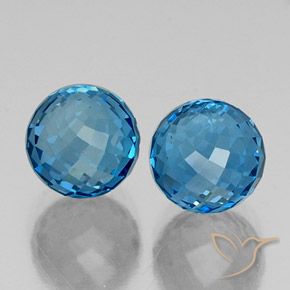 Shop natural 10.88ct Bleu Suisse Topaze gems, Sphère / Boule, from Brésil at GemSelect. In stock, global shipping!