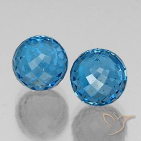 Shop natural 11.71ct Bleu Suisse Topaze gems, Sphère / Boule, from Brésil at GemSelect. In stock, global shipping!