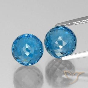 Shop natural 8.89ct Bleu Suisse Topaze gems, Sphère / Boule, from Brésil at GemSelect. In stock, global shipping!