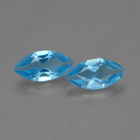 Achetez naturel ct bleu suisse topaze gems, marquise, en provenance brésil chez gemselect. en stock, livraison internationale!