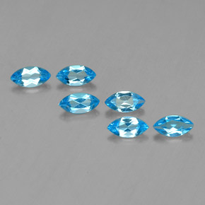 Achetez naturel 2.81ct Bleu Suisse Topaze gems, Marquise, En provenance Brésil chez GemSelect. En stock, livraison internationale!
