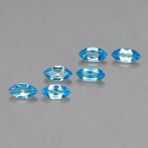 Achetez naturel 2.81ct Bleu Suisse Topaze gems, Marquise, En provenance Brésil chez GemSelect. En stock, livraison internationale!