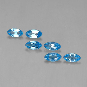 Achetez naturel 2.63ct Bleu Suisse Topaze gems, Marquise, En provenance Brésil chez GemSelect. En stock, livraison internationale!