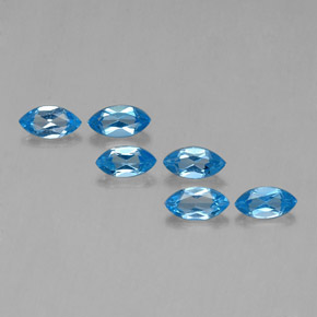 Achetez naturel 2.76ct Bleu Suisse Topaze gems, Marquise, En provenance Brésil chez GemSelect. En stock, livraison internationale!