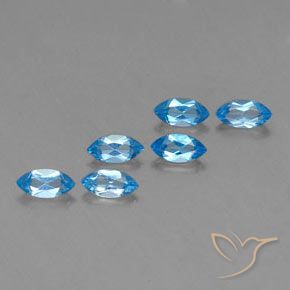 Achetez naturel 2.89ct Bleu Suisse Topaze gems, Marquise, En provenance Brésil chez GemSelect. En stock, livraison internationale!