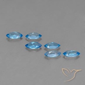 Achetez naturel 2.89ct Bleu Suisse Topaze gems, Marquise, En provenance Brésil chez GemSelect. En stock, livraison internationale!
