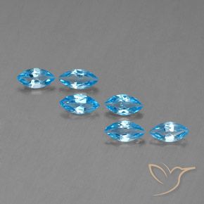 Achetez naturel 2.57ct Bleu Suisse Topaze gems, Marquise, En provenance Brésil chez GemSelect. En stock, livraison internationale!