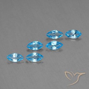 Achetez naturel 2.57ct Bleu Suisse Topaze gems, Marquise, En provenance Brésil chez GemSelect. En stock, livraison internationale!