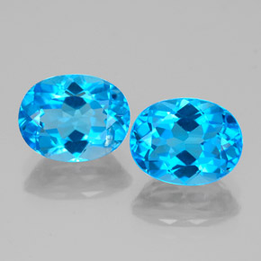 Achetez naturel ct bleue topaze gems, coupe ovale, en provenance brésil chez gemselect. en stock, livraison internationale!