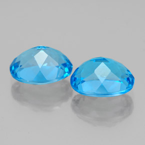 Achetez naturel ct bleue topaze gems, coupe ovale, en provenance brésil chez gemselect. en stock, livraison internationale!