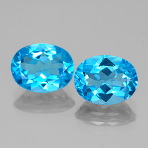 Achetez naturel ct bleue topaze gems, coupe ovale, en provenance brésil chez gemselect. en stock, livraison internationale!