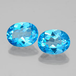 Achetez naturel ct bleue topaze gems, coupe ovale, en provenance brésil chez gemselect. en stock, livraison internationale!