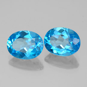 Achetez naturel ct bleue topaze gems, coupe ovale, en provenance brésil chez gemselect. en stock, livraison internationale!