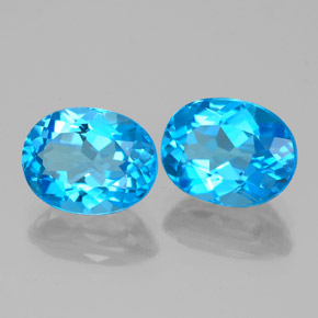Achetez naturel ct bleue topaze gems, coupe ovale, en provenance brésil chez gemselect. en stock, livraison internationale!
