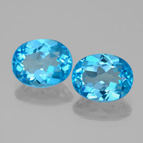 Achetez naturel 4,77ct bleue topaze gems, coupe ovale, en provenance brésil chez gemselect. en stock, livraison internationale!