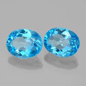 Achetez naturel 4,77ct bleue topaze gems, coupe ovale, en provenance brésil chez gemselect. en stock, livraison internationale!