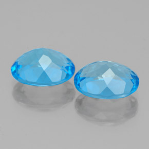 Achetez naturel 4,77ct bleue topaze gems, coupe ovale, en provenance brésil chez gemselect. en stock, livraison internationale!