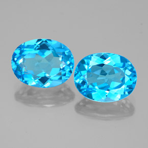 Achetez naturel ct bleue topaze gems, coupe ovale, en provenance brésil chez gemselect. en stock, livraison internationale!