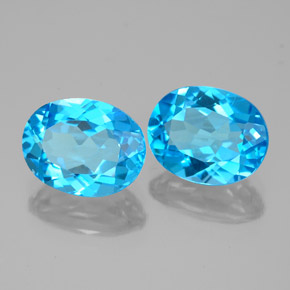 Achetez naturel ct bleue topaze gems, coupe ovale, en provenance brésil chez gemselect. en stock, livraison internationale!