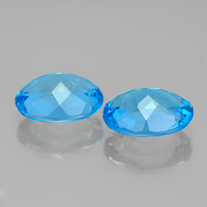 Achetez naturel ct bleu suisse topaze gems, coupe ovale, en provenance brésil chez gemselect. en stock, livraison internationale!