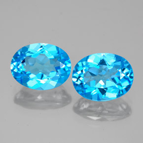 Achetez naturel ct bleue topaze gems, coupe ovale, en provenance brésil chez gemselect. en stock, livraison internationale!