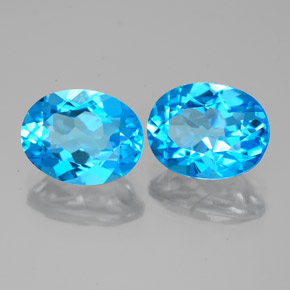 Achetez naturel ct bleue topaze gems, coupe ovale, en provenance brésil chez gemselect. en stock, livraison internationale!