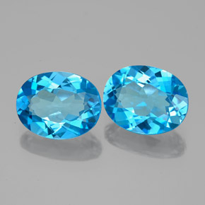 Achetez naturel ct bleue topaze gems, coupe ovale, en provenance brésil chez gemselect. en stock, livraison internationale!