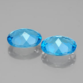 Achetez naturel ct bleue topaze gems, coupe ovale, en provenance brésil chez gemselect. en stock, livraison internationale!