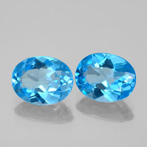 Achetez naturel ct bleue topaze gems, coupe ovale, en provenance brésil chez gemselect. en stock, livraison internationale!