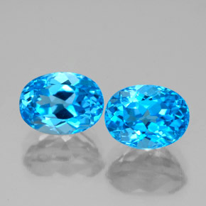 Achetez naturel ct bleue topaze gems, coupe ovale, en provenance brésil chez gemselect. en stock, livraison internationale!