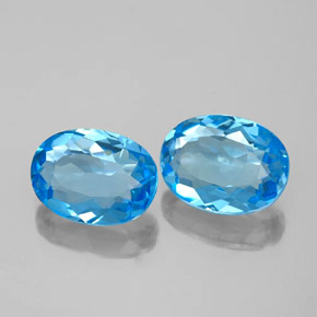 Achetez naturel ct bleue topaze gems, coupe ovale, en provenance brésil chez gemselect. en stock, livraison internationale!