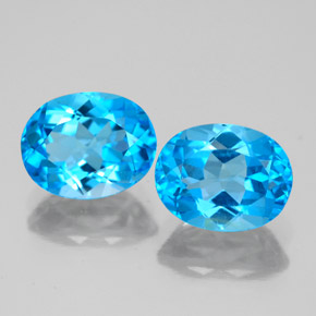 Achetez naturel ct bleue topaze gems, coupe ovale, en provenance brésil chez gemselect. en stock, livraison internationale!