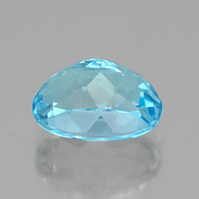 Topaze bleue naturelle coupe ovale, 2,80 ct, VVS-VS