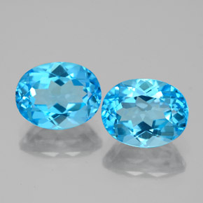 Achetez naturel 5,15ct bleue topaze gems, coupe ovale, en provenance brésil chez gemselect. en stock, livraison internationale!