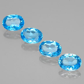 Achetez naturel ct bleue topaze gems, coupe ovale, en provenance brésil chez gemselect. en stock, livraison internationale!