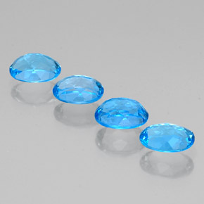 Achetez naturel 6,14ct bleue topaze gems, coupe ovale, en provenance brésil chez gemselect. en stock, livraison internationale!