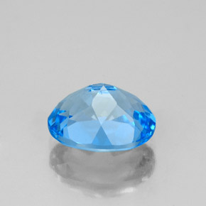Topaze bleue naturelle coupe ovale, 2,50 ct, VS