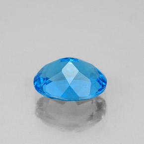 Topaze bleue naturelle coupe ovale, 2,28 ct, VS