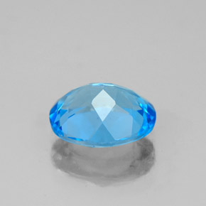 Topaze bleue naturelle coupe ovale, 2,36 ct, VS-SI