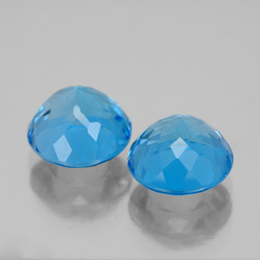 Achetez naturel ct bleue topaze gems, coupe roude, en provenance brésil chez gemselect. en stock, livraison internationale!