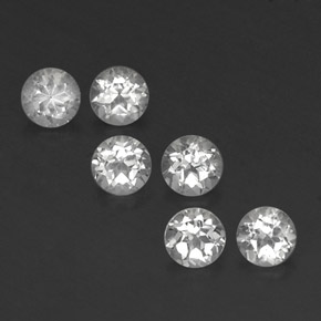 Achetez naturel ct blanc topaze gems, coupe roude, en provenance brésil chez gemselect. en stock, livraison internationale!