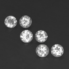 Achetez naturel ct blanc topaze gems, coupe roude, en provenance brésil chez gemselect. en stock, livraison internationale!