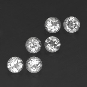Achetez naturel ct blanc topaze gems, coupe roude, en provenance brésil chez gemselect. en stock, livraison internationale!