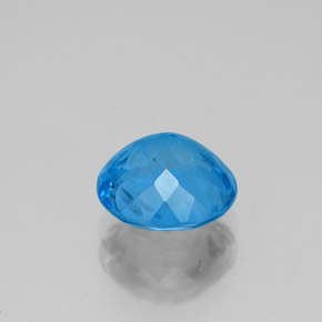 Topaze bleue naturelle coupe roude, 2,34 ct, SI