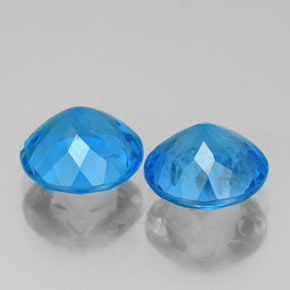 Achetez naturel ct bleue topaze gems, coupe roude, en provenance brésil chez gemselect. en stock, livraison internationale!
