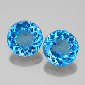Achetez naturel ct bleue topaze gems, coupe roude, en provenance brésil chez gemselect. en stock, livraison internationale!