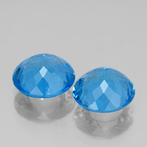 Achetez naturel ct bleue topaze gems, coupe roude, en provenance brésil chez gemselect. en stock, livraison internationale!