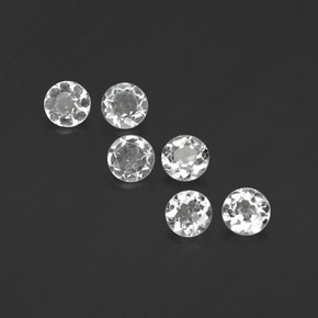 Achetez naturel ct blanc topaze gems, coupe roude, en provenance brésil chez gemselect. en stock, livraison internationale!